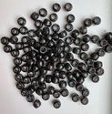 Black Glitter Pony Beads