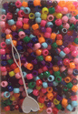 800 Rainbow Colored Pony Beads