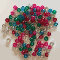 Multicolor Glitter Pony Beads